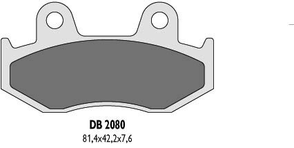 Plaquettes de frein KH92 KH323 remplace DB2080MX-N pour moto et scooter