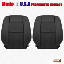 2007 2008 Ford Explorer Sport Trac Driver & Passenger Tops Leather Cover Black