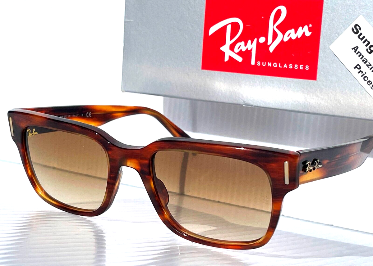 NEW Ray Ban JEFFREY Havana Brown GRADIENT Brown Lens Sunglass
