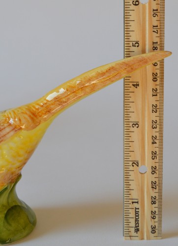 Majolica Salt & Pepper Pheasants Italian Hand Painted Ceramic Fowl Figures - Picture 8 of 10