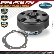 Engine Water Pump w/ Gasket for Chevrolet Impala 06-09 Buick LaCrosse V8 5.3L