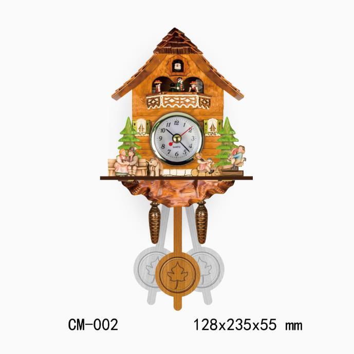 Cuckoo Wall Clock Vintage Antique Wooden Hanging Clock Home Living Room