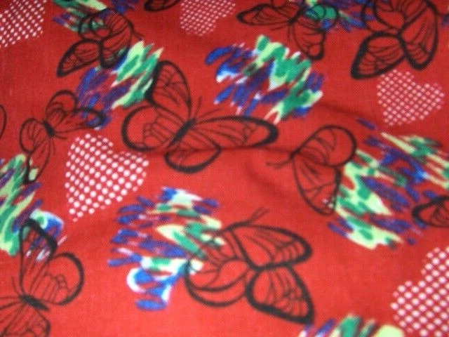 Liberty Scrubs - hearts and butterflies scrub top - Large - Image 2 of 3