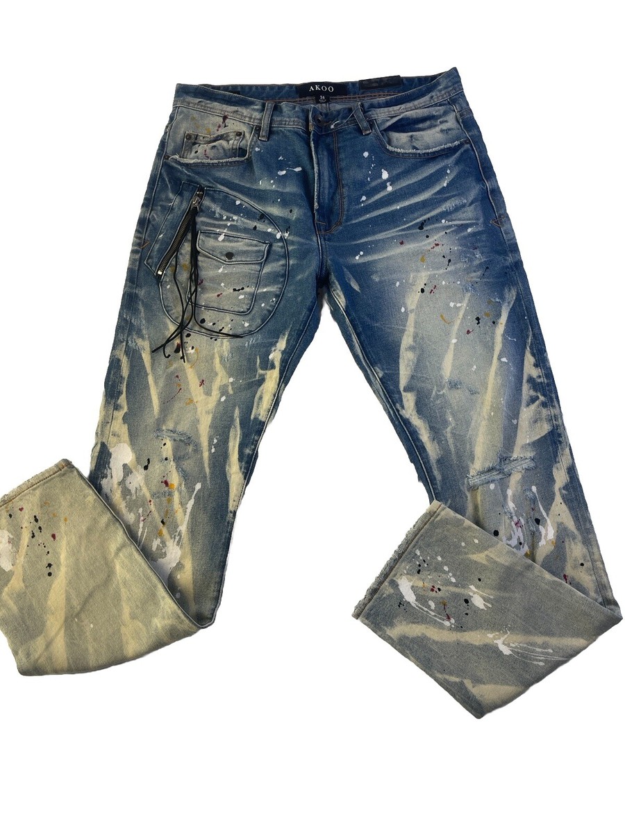 Boohoo Mens Side Tape Jeans Mens AKOO 100% Authentic Size 34 Jeans