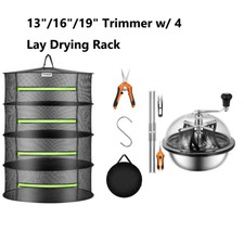 VIVOSUN 13"/16"/19" Leaf Bowl Bud Trimmer w/ Stainless-Steel Blades & Herb Rack VIVOSUN 13"/16"/19" Leaf Bowl Bud Trimmer w/ Stainless-Steel Blades & Herb Rack - Image 1