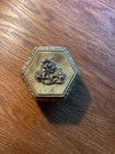 Gold plated rose music trinket box