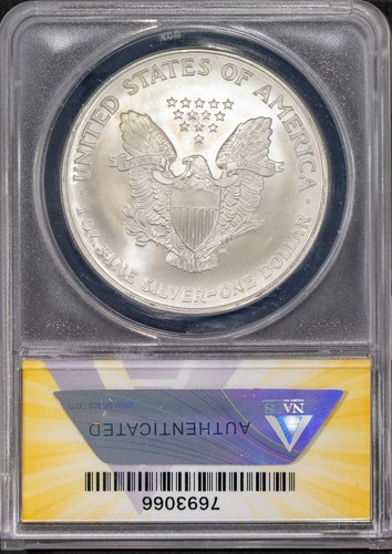 2005 $1 Silver American Eagle Dollar MS 68 ANACS # 7693066 + Bonus - Picture 2 of 2