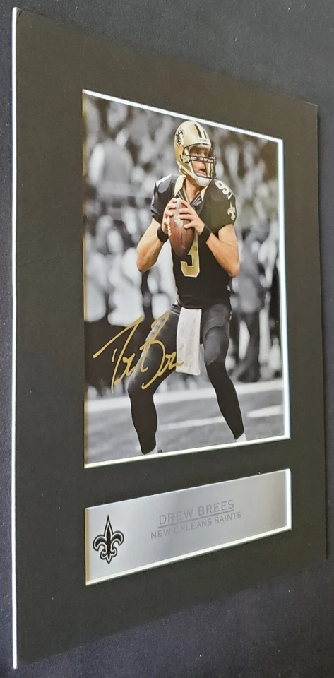 Drew Brees New Orleans Saints NFL 8x10 Matted Printed Signature Photograph - Image 4 of 4