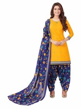 Cotton Printed Readymade Salwar Suit For Women