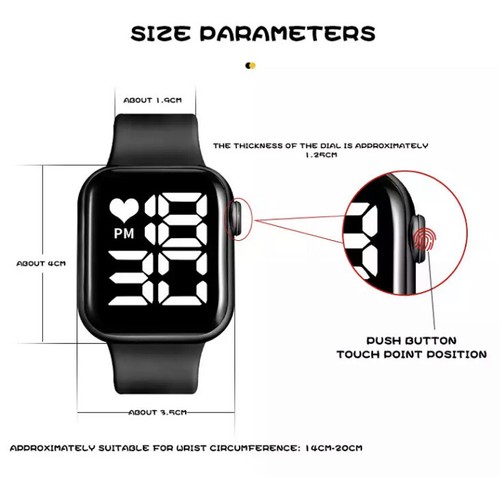 Herren Damen Frauen Kinder Digital LED Sport Armbanduhr Geschenk D.BLUE UK VERKÄUFER - Bild 3 von 12