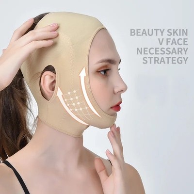 Reusable V Line Face Slimming Double Chin Reducer Mask Lifting Belt Anti-Wrinkle