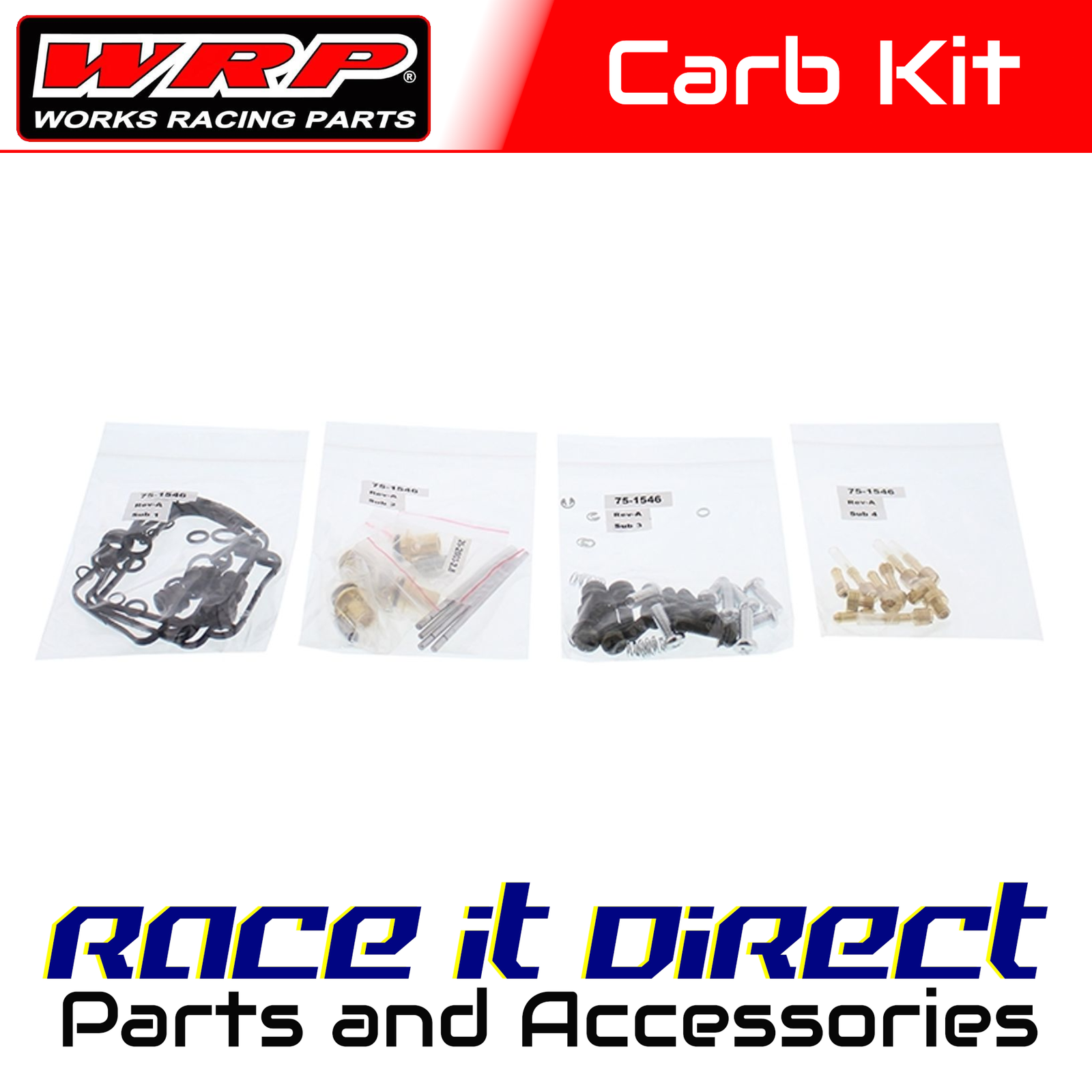 Carb Repair Kit for replacing All Balls 26-1702 Gasket Set WRP