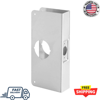 Lock and Door Reinforcer, 2-1/8 In. X 2-3/8 In. X 1-3/4 In., Stainless Steel, Re