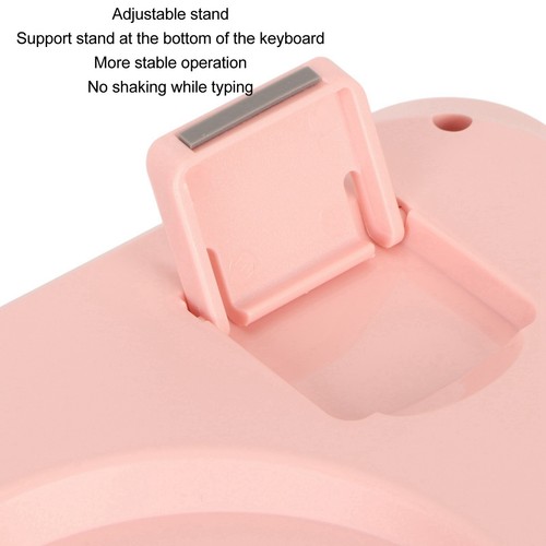 Rosa Drahtlose Tastatur Und Maus Combo Schöne Schnurlose Retro Runde Tastat DON - Bild 17 von 24