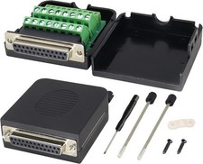 DB25 Female D-Sub Connector Breakout Board Adapter Screw Te Color: Female-Bolt