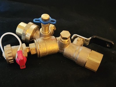 IMI FLOW YCR-SBS Combination Ball Valve & Y-Strainer, 3/4'' NPT x Union NPT