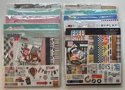 Photoplay 12x12 Scrapbook Kit-Variations-The Daily Grind, Birthday Boy Wishes,