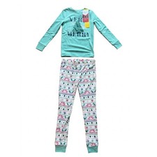 NEW Very Merry Christmas Boys 2PC Matching Family Pajama Sets Green Size 14