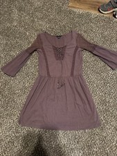 American Eagle Outfitters Women's Boho Tunic Short Dress Purple Size XS