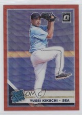 2019 Panini Donruss Optic Rated Rookies Red Wave Prizm Yusei Kikuchi #77 0e5z
