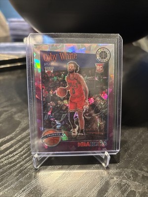 2019-20 NBA Hoops Premium Stock Pink Flash Prizm 05/25 Coby White Rookie RC 0r4
