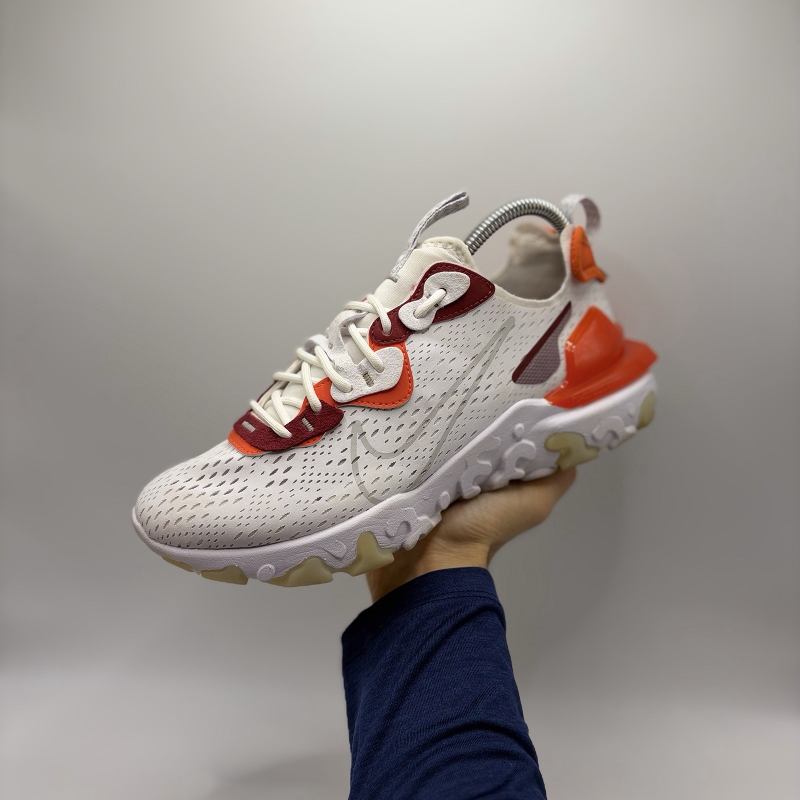 Authentic Nike React Vision White Red Orange UK 6… - image 1