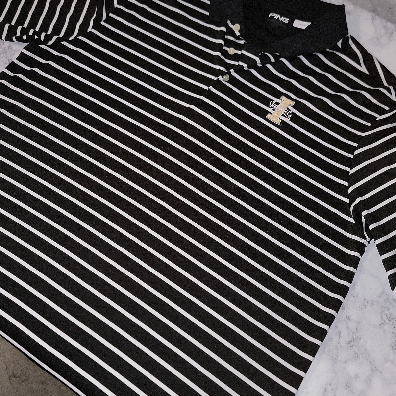 PING Men's SensorCool Striped Performance Golf Po… - image 1