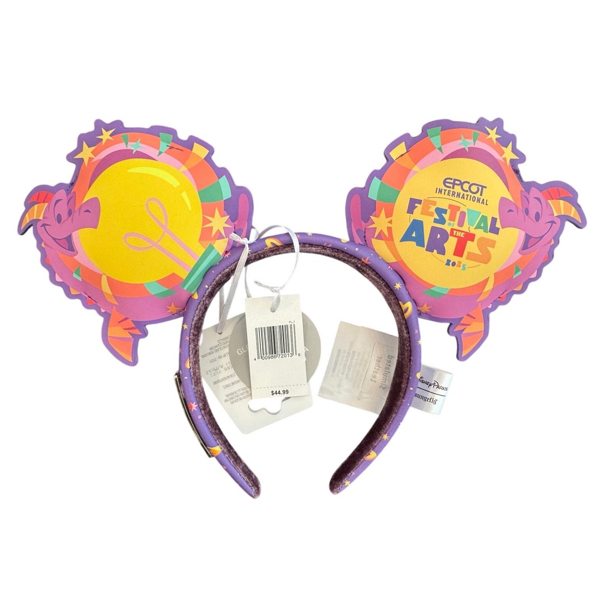 NWT Figment Epcot Disney Parks Loungefly + Figment Ears 108560-1.jpg main image 3