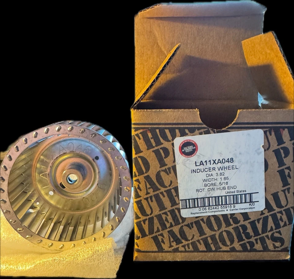Nuevo Carrier LA 11XA 048 LA11XA048 Horno Inductor de tiro Motor Soplador Rueda Foto 2 de 2