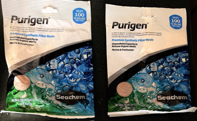 3 Bag Seachem Purigen 100mL Premium Synthetic Filter Resin Removes Organic Waste