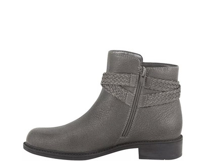 David Skip Leather Dark Grey Gorgeous Boots NEW In Box 