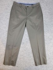 Brooks Brothers Mens Lightweight Advantage Chino Pants W36 L30 Tan Khaki Regular