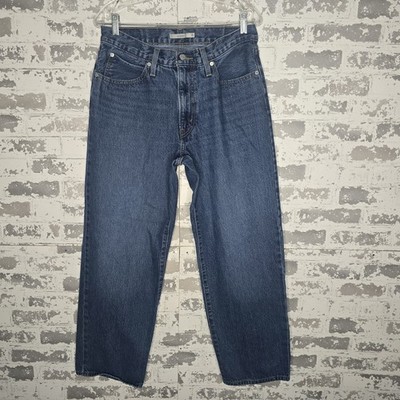 Levis '94 Baggy Jeans Womens 30 Wide Leg Relaxed Medium Blue Wash Boho Preppy