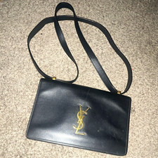 Saint Laurent Black Crossbody Bag w/ Crossbod...
