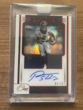 2021 Panini One - Day One Autographs Patrick Surtain II #112 Red /15 Rookie Auto