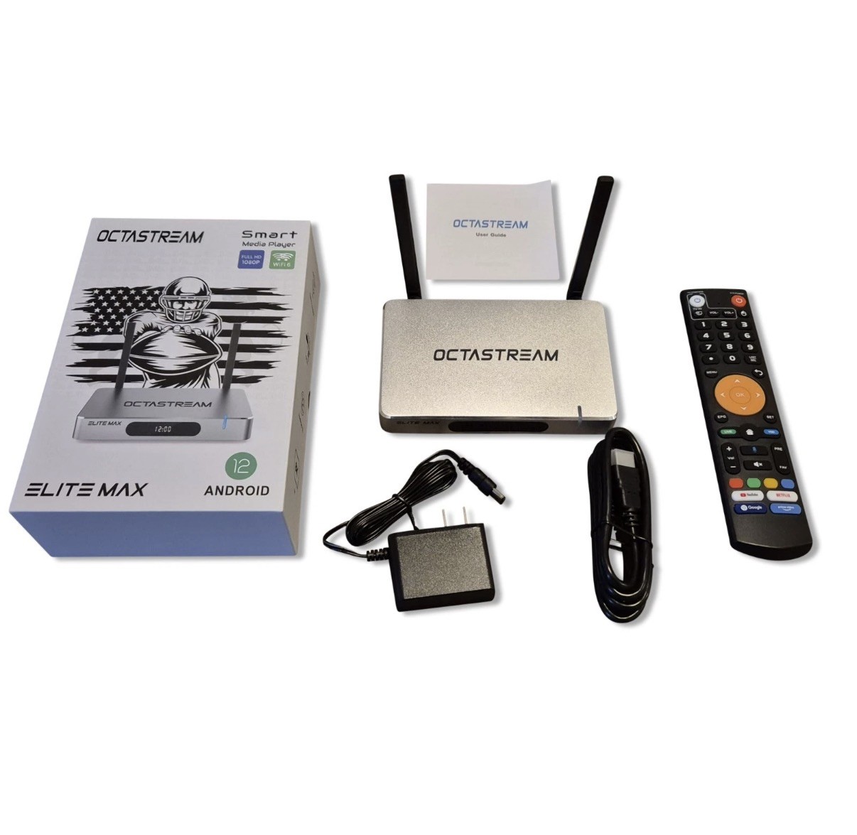 Octastream elite max smart media player( new 2025 version w/ voice remote)