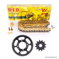 DID Kettensatz Gummiert FüR Honda CB Hornet 600 2009-2011 Mit Kette VX Niet Gold