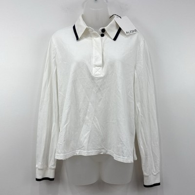 Aligne Polo Shirt Womens S NWT Organic Cotton Preppy Ivy League Sustainable