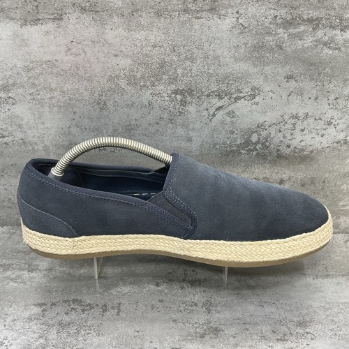 Geox Men's Respira Pantelleria Slip On Loafer Wedge Sandal Suede Blue Size UK 8 - Picture 5 of 22