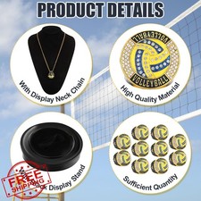 Highergo MVP Trophy Rings 10 Pcs Basketball Baseball Football Soccer Golf