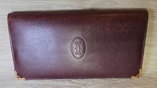 Cartier Bi Fold Long Wallet Bordeaux Leather ...