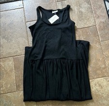 NWT Universal Thread Ribbed Black Maxi Dress
