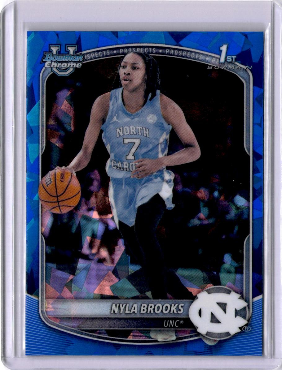 2025-26 Bowman Sapphire Edition #BCP-63 Nyla Brooks Chrome Prospects Sapphire