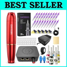 Rotary Tattoo Pen Kit for Beginners - Professional Supplies