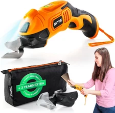 Electric Scissors for Cutting Fabric, Cardboard & Plastic – Rechargeable Cord...