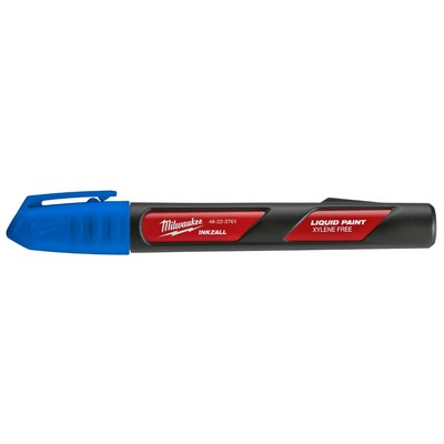 Milwaukee 48-22-3761 INKZALL Blue Liquid Paint Marker, Acrylic Nib, Xylene Free