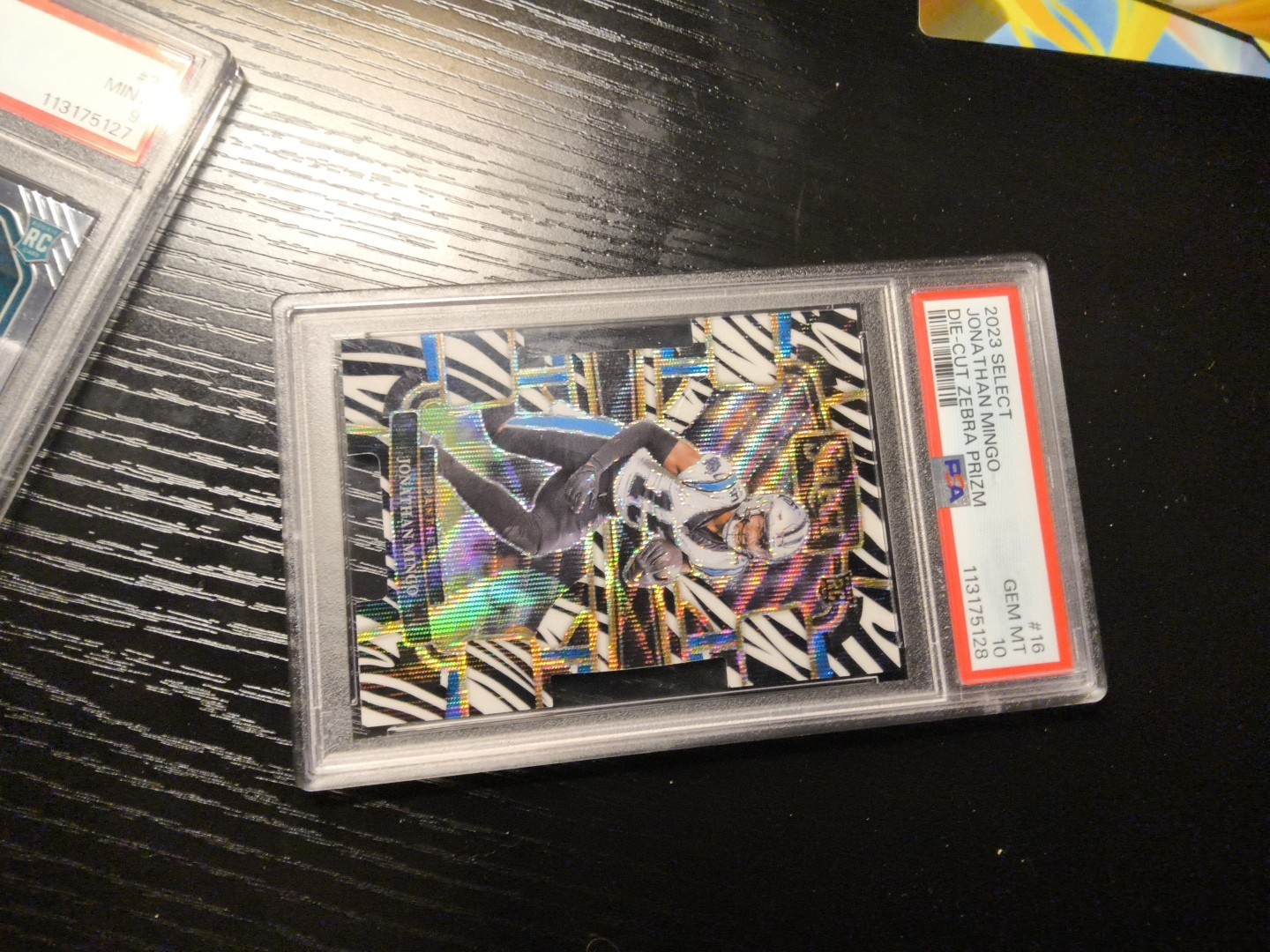 2023 Panini Select - Concourse Jonathan Mingo #16 Zebra Prizm Die-Cut (RC)