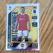 Topps Match Attax Cristiano Ronaldo Manchester United #117 Matchwinner Card
