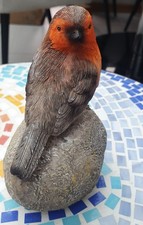 Robin Redbreast Outdoor Or Indoor Ornament. Life Size. Resin