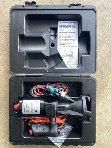 Flojet Portable RV Waste Pump System with Case